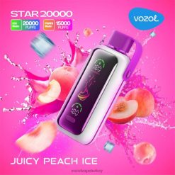 VOZOL Vape Review - sulu şeftalili buz VOZOL STAR 20000 VJ2VX10